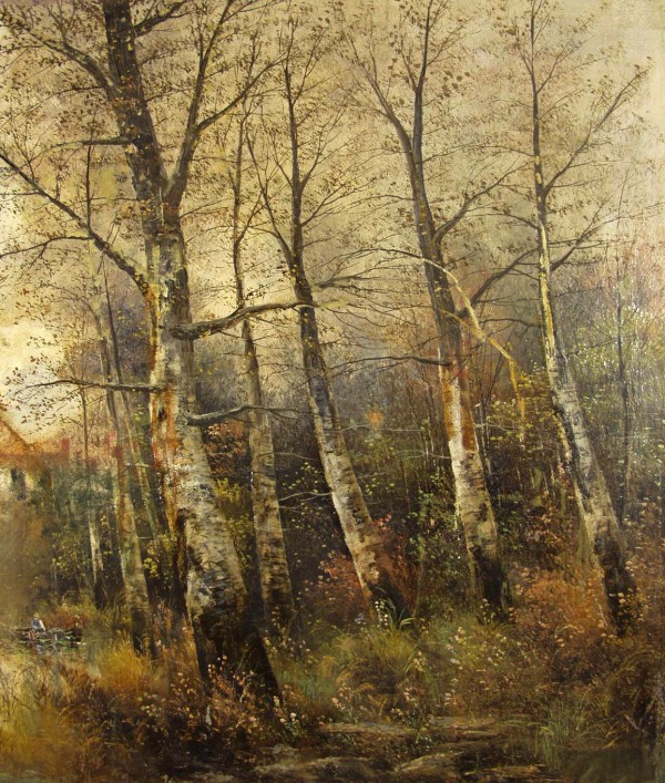 Detail of a forest by Karl Kaufmann